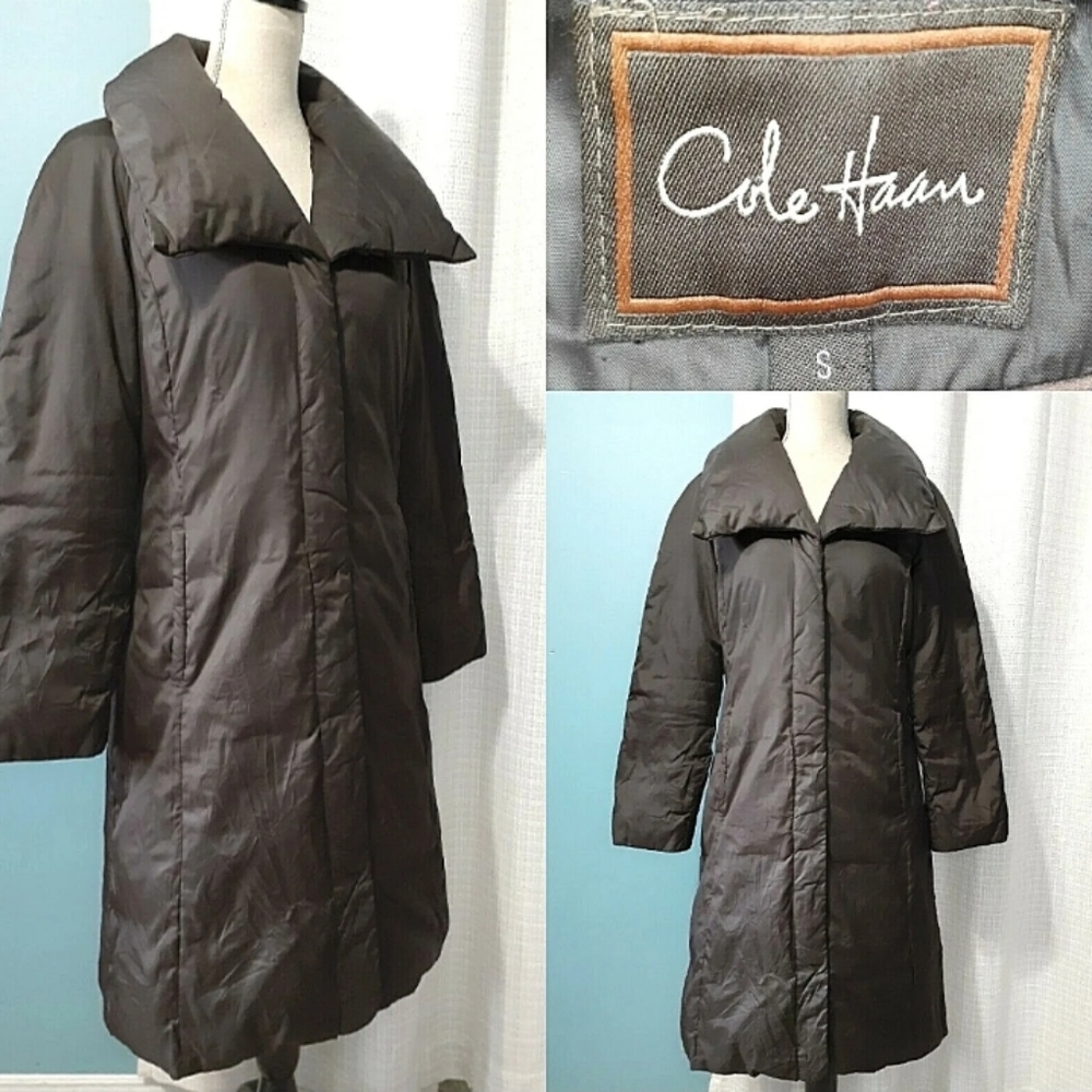 Cole Haan Chocolate Brown Down Jacket